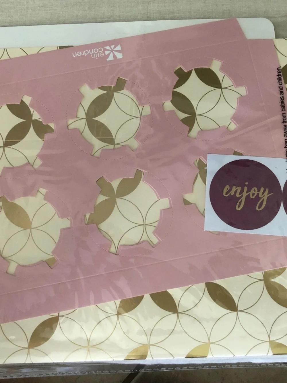 Erin Condren Cupcake Gifting Set Fall Box Set Liners, Trays, Boxes Sealed NEW